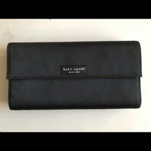 Kate Spade Tri-Fold Black Wallet